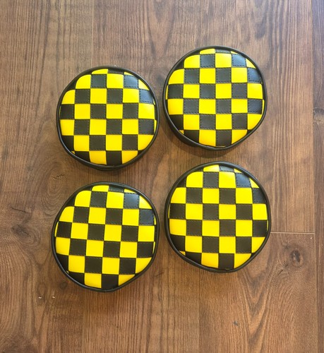 Off black yellow check - x4,