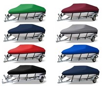 Boat Cover 11-22FT Heavy Duty 610D Waterproof V-Hull Marine Speedboat Ski UV
