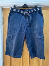 Debenhams Maine New England Navy, Bermuda Style Shorts, Size 38in Waist.