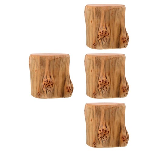 Natural wood tree stump - natural, decor