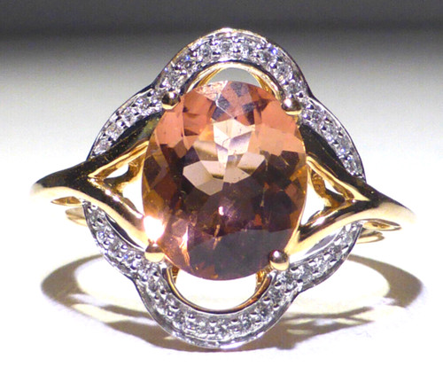 18ct gold ring tourmaline - ring,