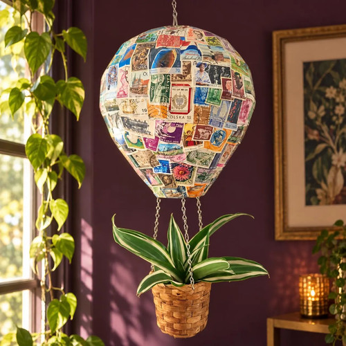 Vintage stamp hot air - stamp,