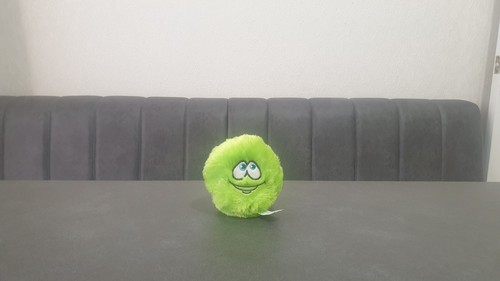 Green huggables plush soft toy - green,