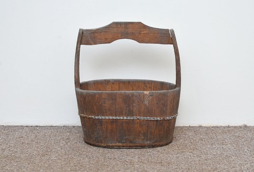 Old vintage wooden rice - vintage,