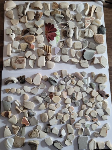 215 sea pottery pieces - pottery,