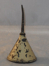 Vintage conical metal oil - vintage, can