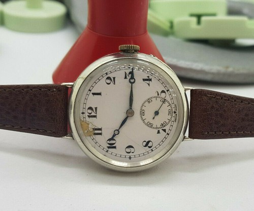 Rare solid silver iwc - w.w.i,