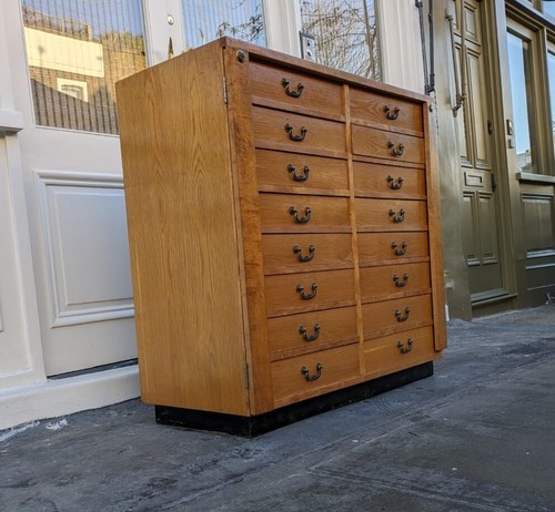 1950s oak haberdashery - 1950s,