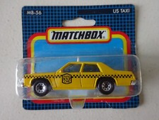 RARE MATCHBOX NO 56 US YELLOW TAXI CAB XYZ RADIO CAB OPENED 