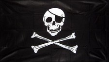 PIRATE SKULL AND & CROSSBONES