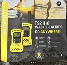 Motorola TLKR T92 H2O PMR446 2-Way Walkie-Talkie Waterproof Radio, Twin Pack