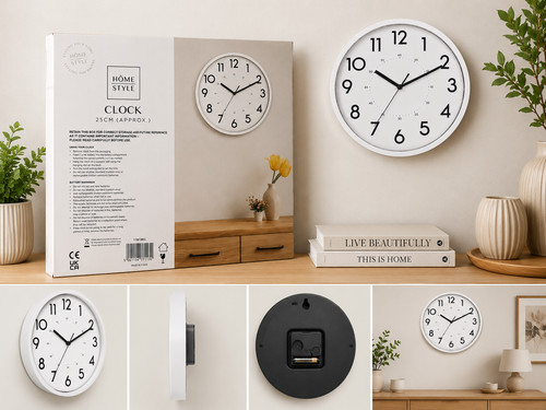 Modern round wall - clock, large