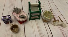 Sylvanian families vintage washing mangle ironing board iron & Iron Bundle #SB