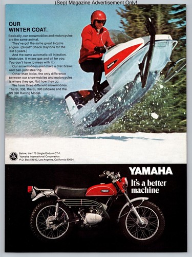 Yamaha snowmobile 338 - sl, 396
