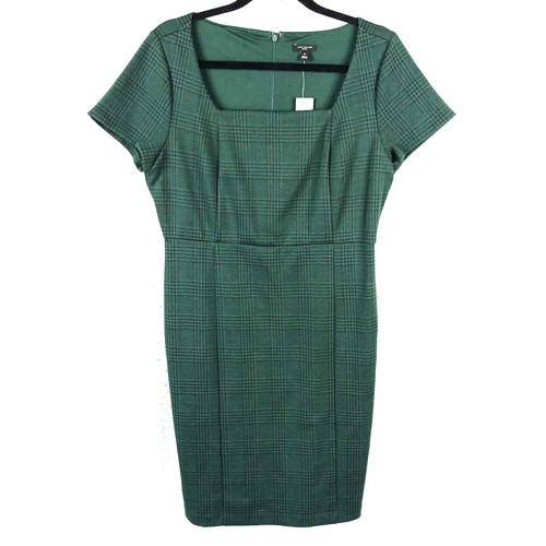 Green black glenn plaid - green,