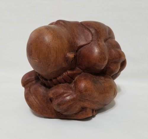 Hand carved wooden weeping - carved,