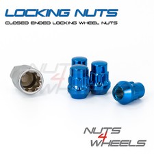 4 x Blue Locking Wheel Nuts M12x1.5 Fits Honda Civic EG EK EP3 EK9 FN2 TYPE R