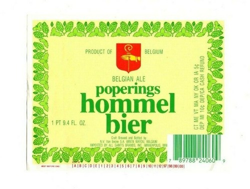 Belgium beer label - beer,