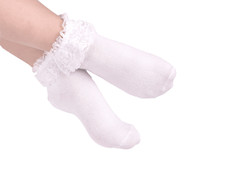 Flower girl First Holy Communion/Confession/Dance/Pageant Occasion Ankle Socks