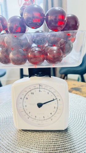 Vintage cherry amber bakelite - cherry,