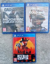 X3 Sony PS4 PlayStation Bundle Red Dead Redemption Call Of Duty Warfare Cold War