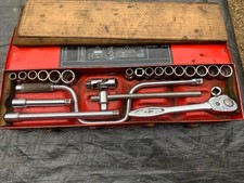 vintage gordon socket set Af Whitworth 1/2 Drive 