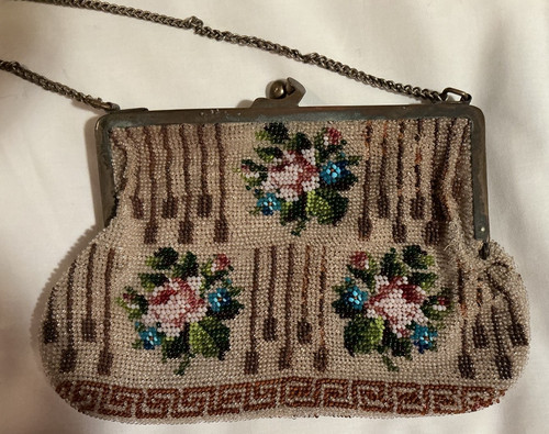 Antique art decobeaded evening - art,
