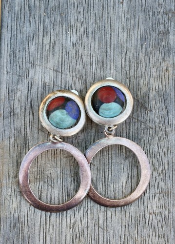 Vintage sterling silver drop - sterling,