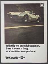 1969 PRINT AD Chevrolet