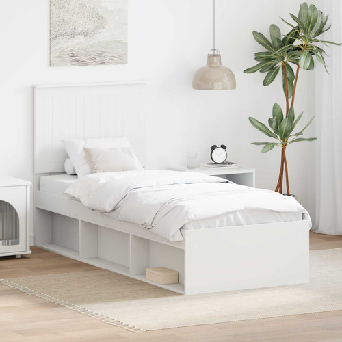 Bed frame white 75x190cm - frame,