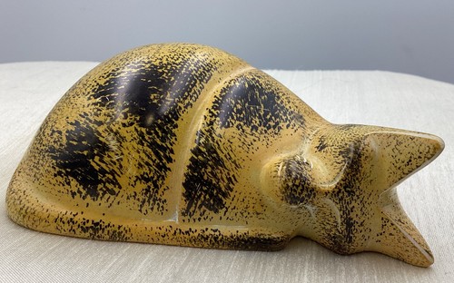 Soapstone sleeping cat - soapstone,