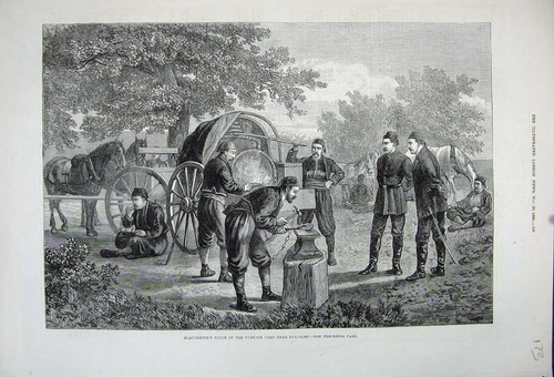 Original old antique print - antique,
