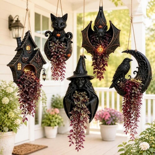 Gothic style wall plant pot - gothic,