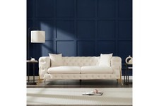 Velvet fabric chesterfield - velvet,