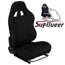 USED-Supllueer Ergonomic Black Seat with Adjustable Slide Fit Racing Wheel Stand