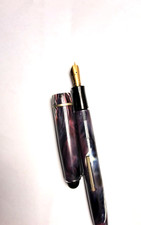 Osmiroid No. 65 Multi-Coloured Purple Italic Fine Oblique Fountain Pen