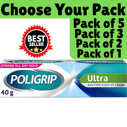 Poligrip denture adhesive - denture,