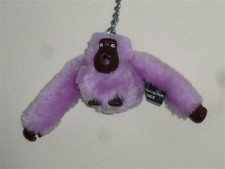 Kipling Ultra Pink Detachable Furry Monkey ‘Esmee’ Charm/Key Ring