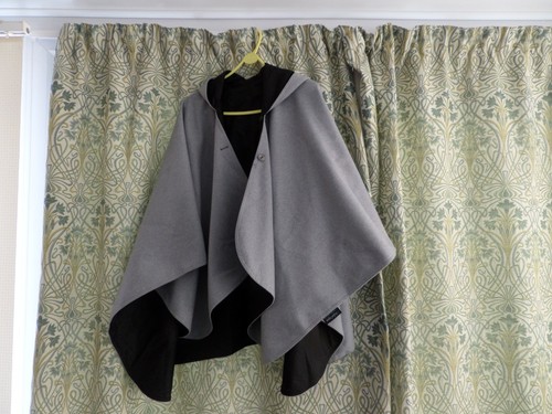 Ladies grey cape rain caper - cape,