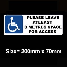 PLEASE LEAVE AT LEAST 3 METRES