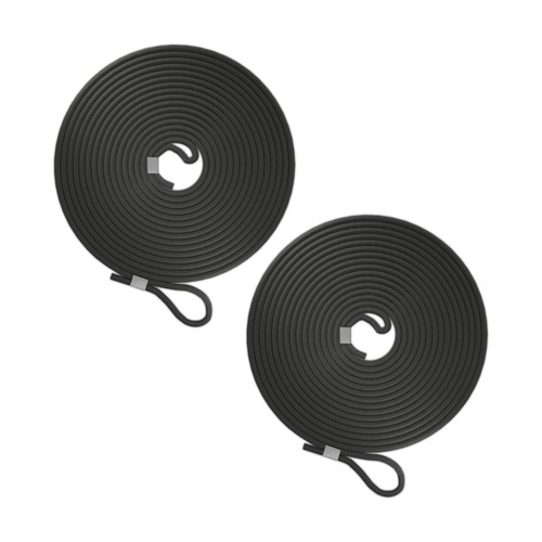 Rubber black cord - rubber, set