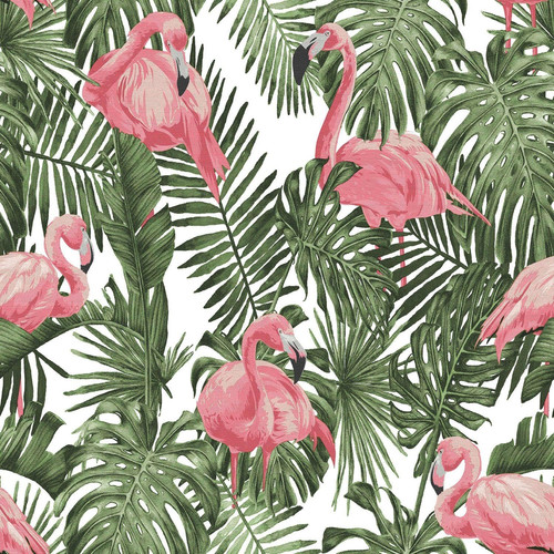 Pink flamingo paradise - pink,