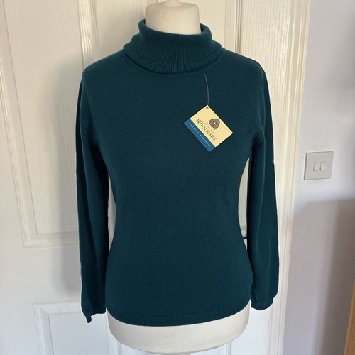 Woolovers new teal rollneck - teal,