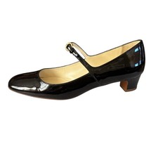 Miu Miu Patent Leather Black Mary Jane Shoes Size 36 US 6