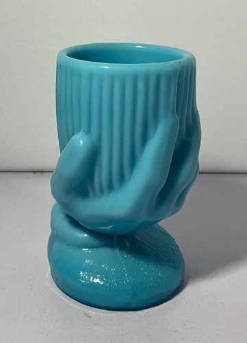 Vintage french blue glass - vintage,