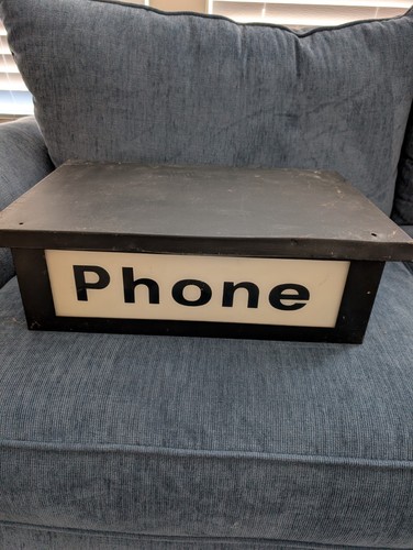 Vintage paid phone booth - paid, top