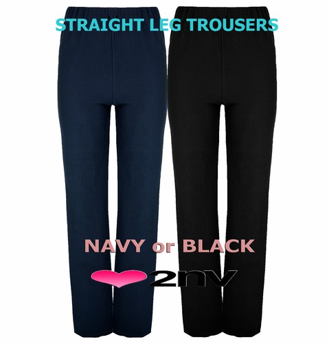Ladies straight leg trousers - ladies,
