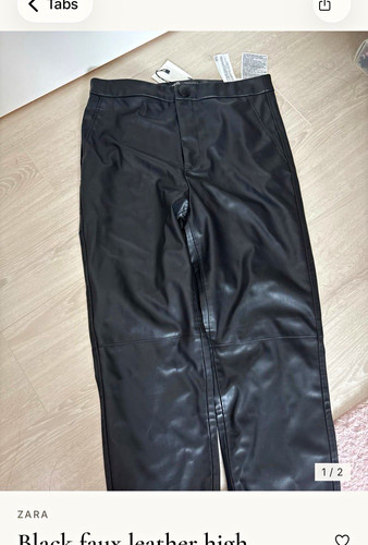 Zara black faux - black,