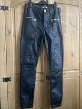 Ladies Joe Browns Leather Look Stretchy Skinny Fit Trousers Size 12