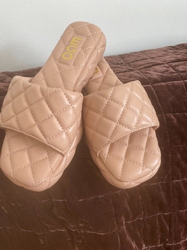Ego quilted slides nude size - size, 5